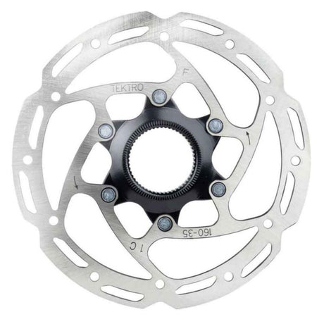 Tektro skivebremse rotor tr160-35 ø160mm, centerlock, sølv