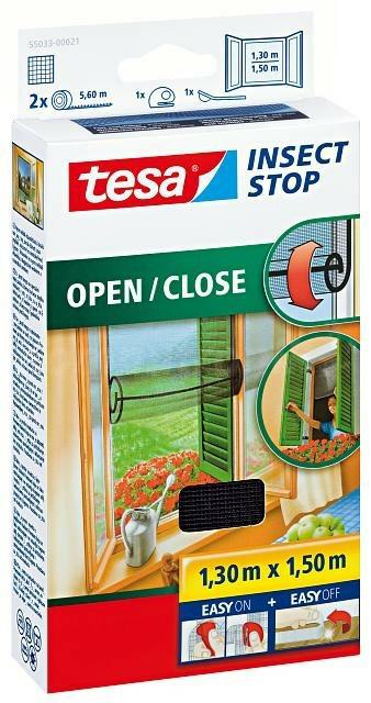 Tesa 1050480 - insektstop premium fluegardin åbent lukket 1,3mx1,5m | 1 stk