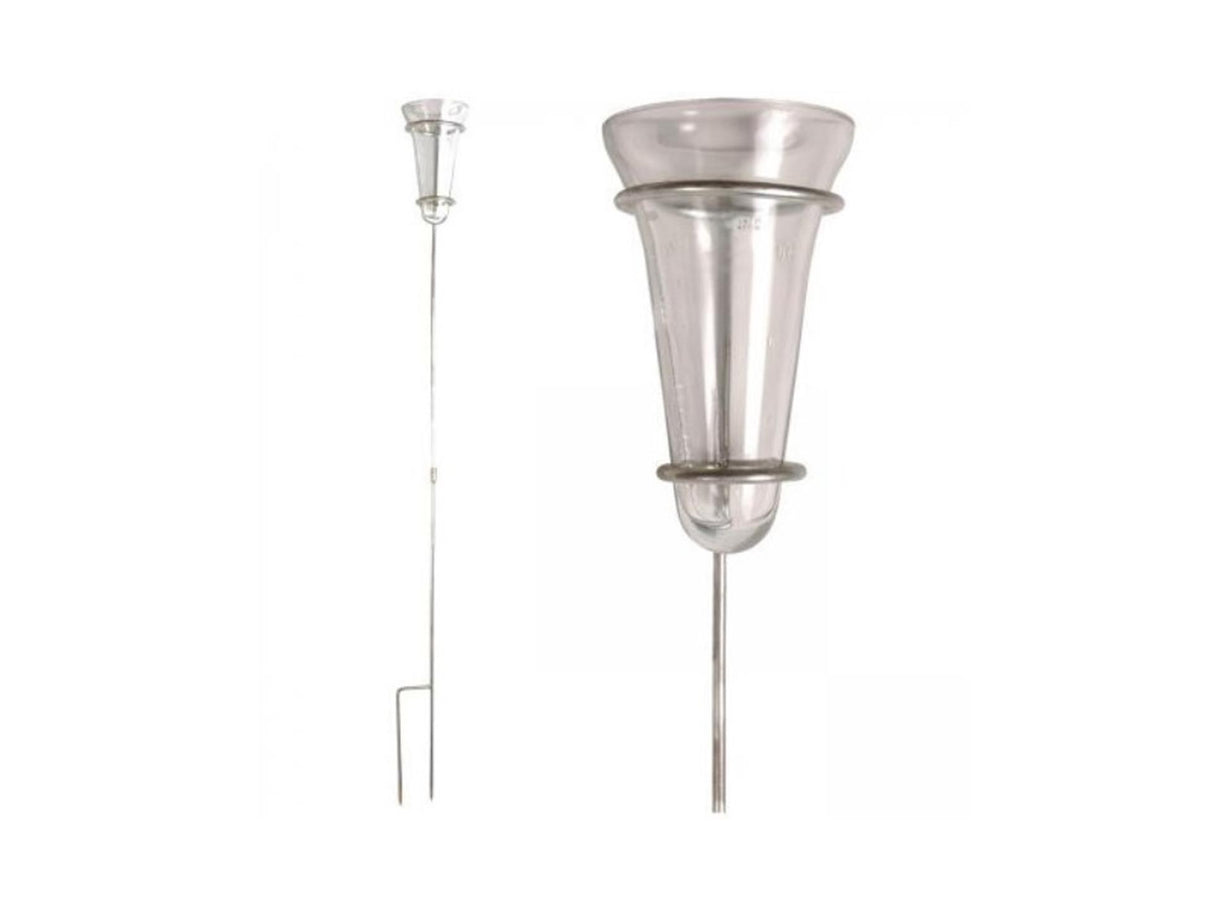 Esschert design esschert regnmåler galvaniseret med glas