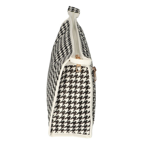 Rejsetoilettaske houndstooth 30cm x 19,5cm