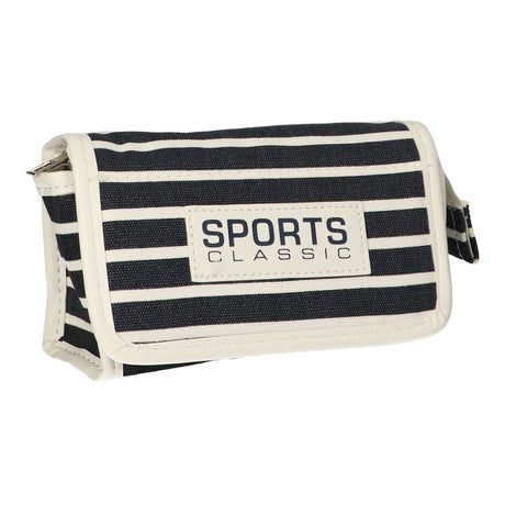 Rejsespejltaske stribe blå sportsklassiker 16,5x11cm