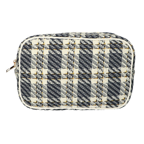 Traveler toiletæske tweed tern 26x16cm