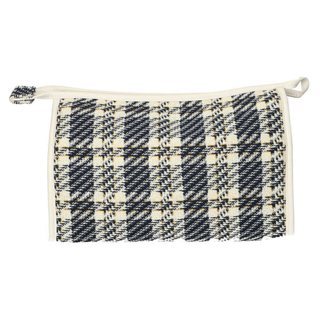 Rejsetoilettaske tweed ternet 26x16cm