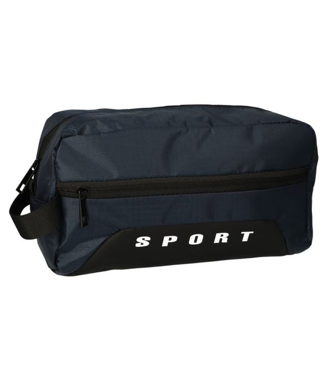 Rejsetoilettaske sportsboks blå 30x19,5cm