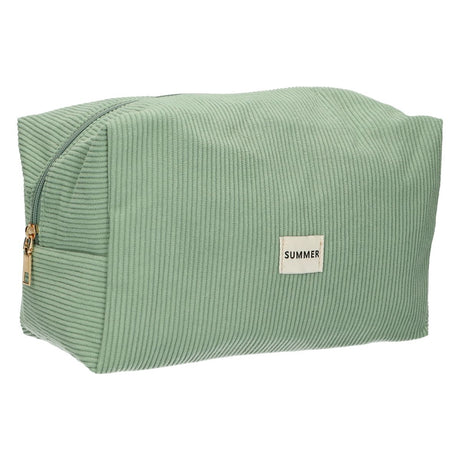 Traveller toilettas rib waterdicht mintgroen 24,5cm x 18,5cm