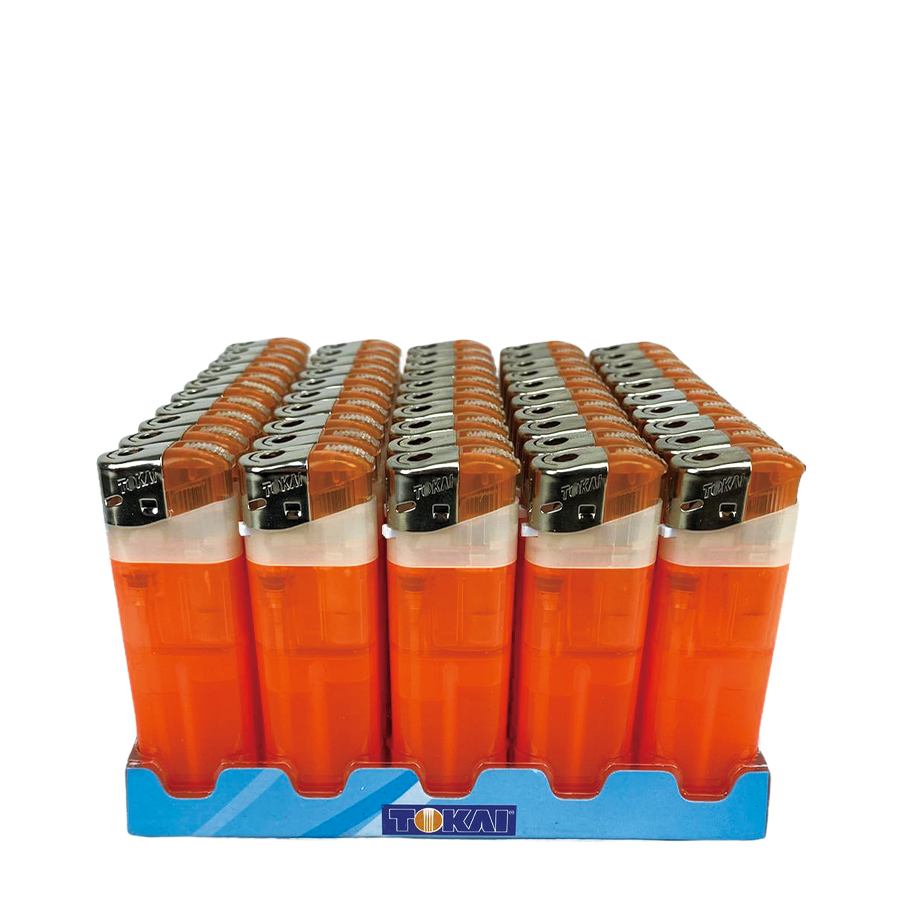 Tokai aansteker elektrisch transparant oranje