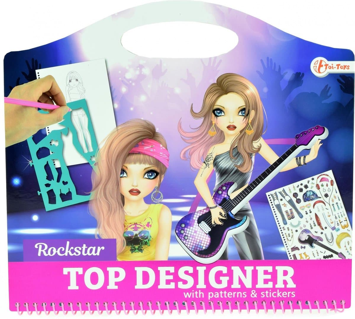 Toi-toys top designer rockstjerne med klistermærker og skabeloner