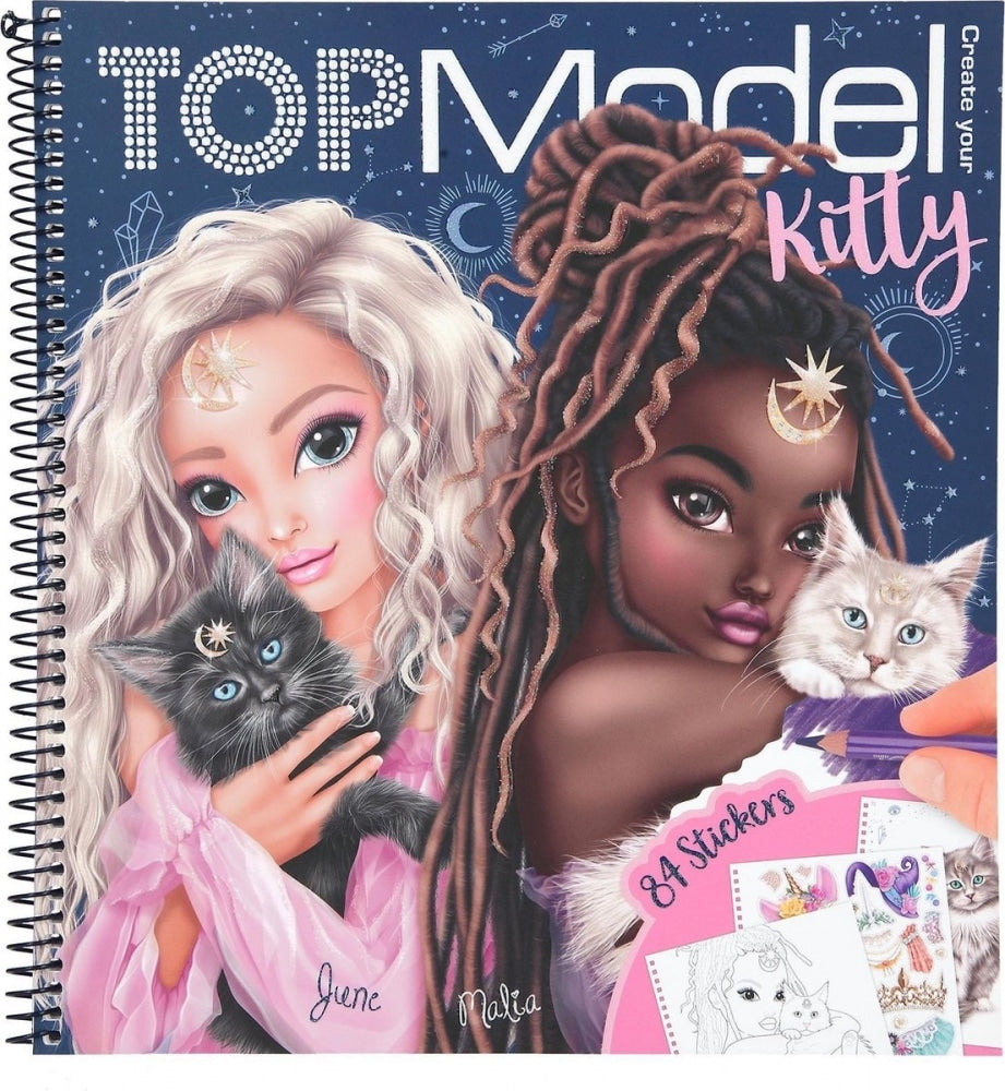 Van der Doelen topmodel - skab din kat i måneskin malebog
