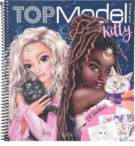Van der Doelen topmodel - skab din kat i måneskin malebog