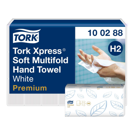 Tork xpress blødt flerfoldshåndklæde 2-lags xl hvid h2 (21 stk.)