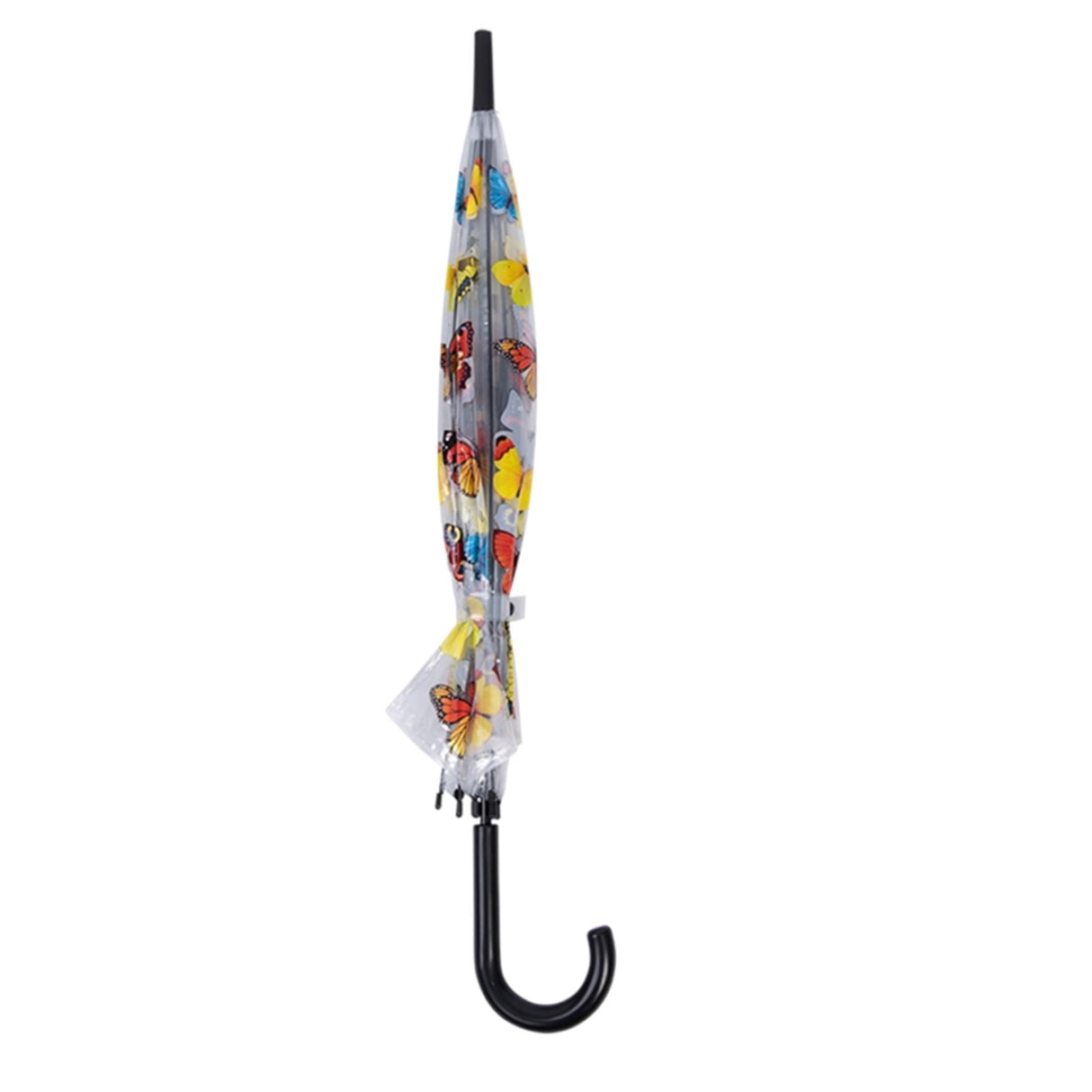 Esschert designparaply gennemsigtig med sommerfugleprint ã˜83cm