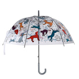 Esschert design paraply gennemsigtig det regner katte hunde ø83cm
