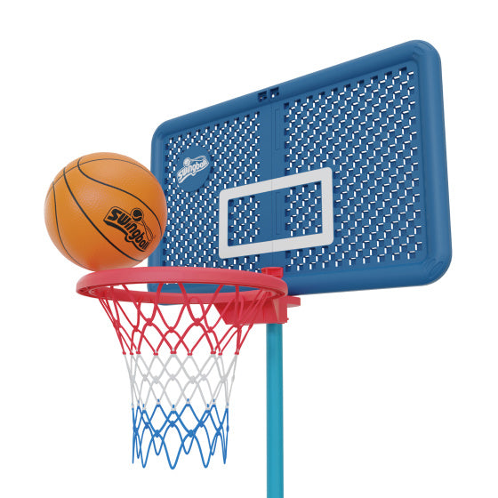 Swingball Basketball Post med alle overfladebaserede mørkeblå