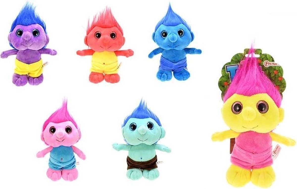 Toi-legetøj trolde plysfigurer røv 20 cm høj