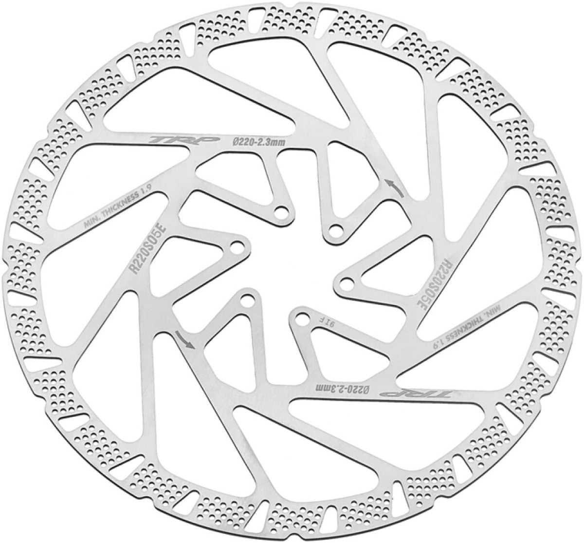 Trp skivebremse rotor e2.3 ekstra varmebestandig ø220mm, 2.3mm