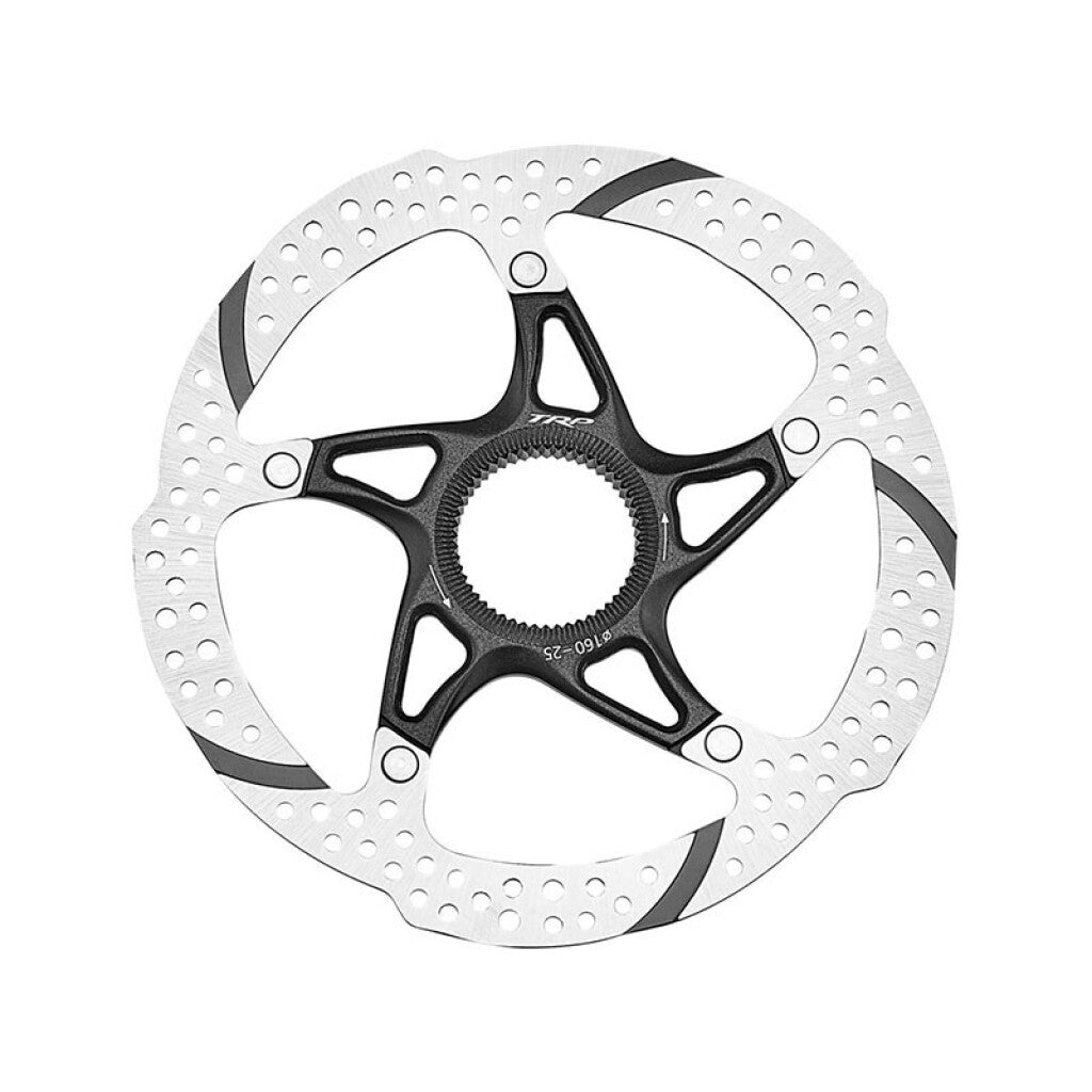 Trp skivebremse rotor tr180-25 ø180mm, centerlock, sølv