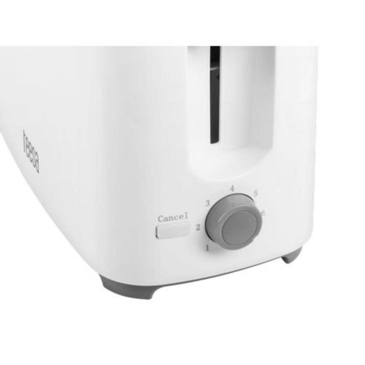 Teesa brødrister 700 watt hvid med krummebakke