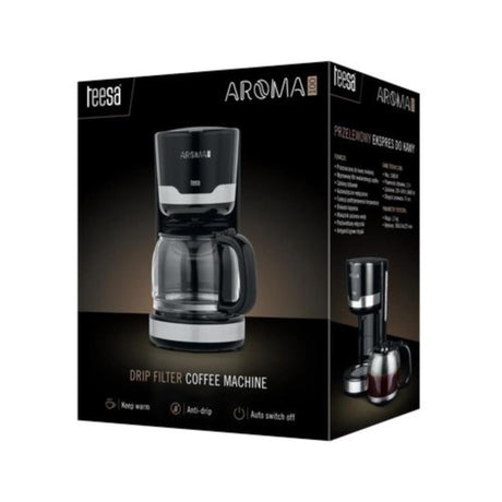 Teesa kaffemaskine 1,5l sort