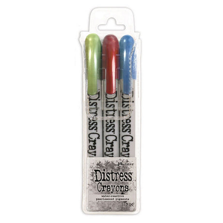Ranger ink ranger • tim holtz distress pearl farveblyanter feriesæt 3