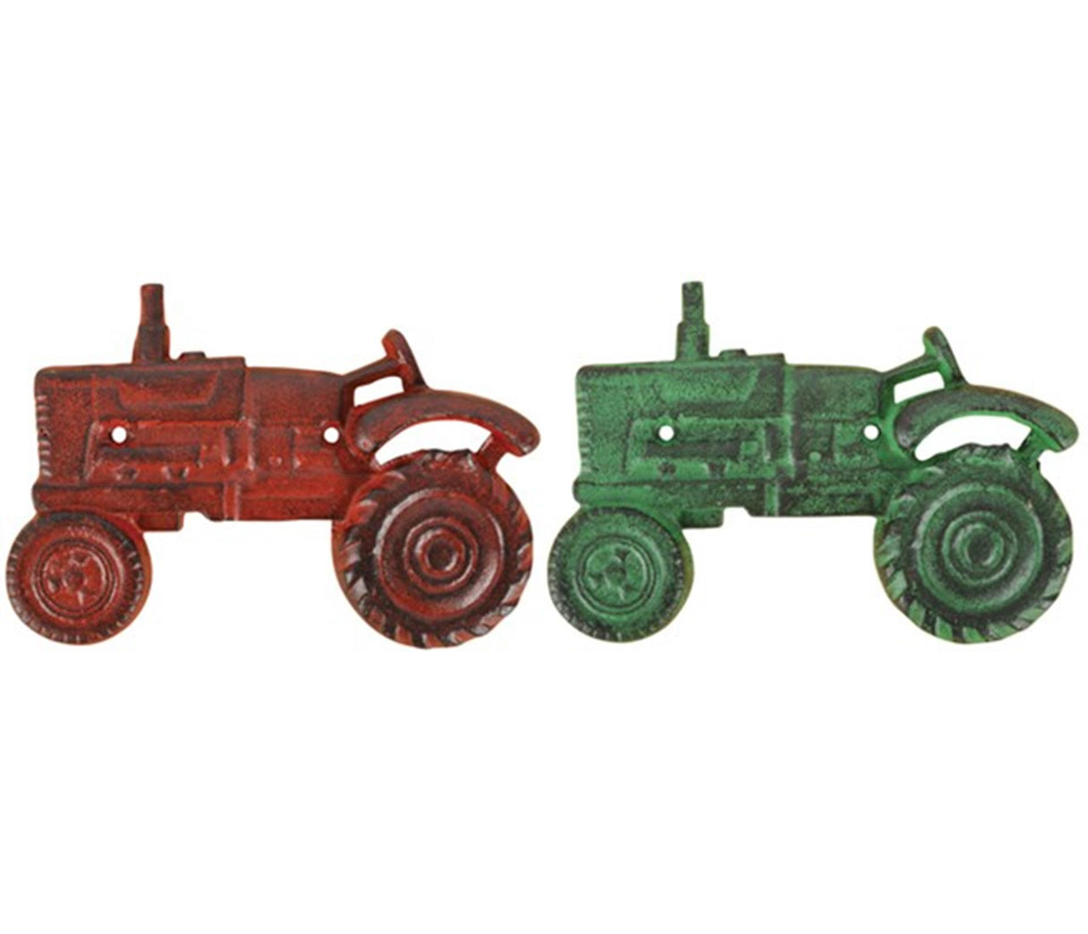 Esschert design flaskeåbner traktor 20x7x13cm rød eller grøn