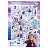 Moxy frozen glitter klistermærkebog - a5 størrelse 8 ark