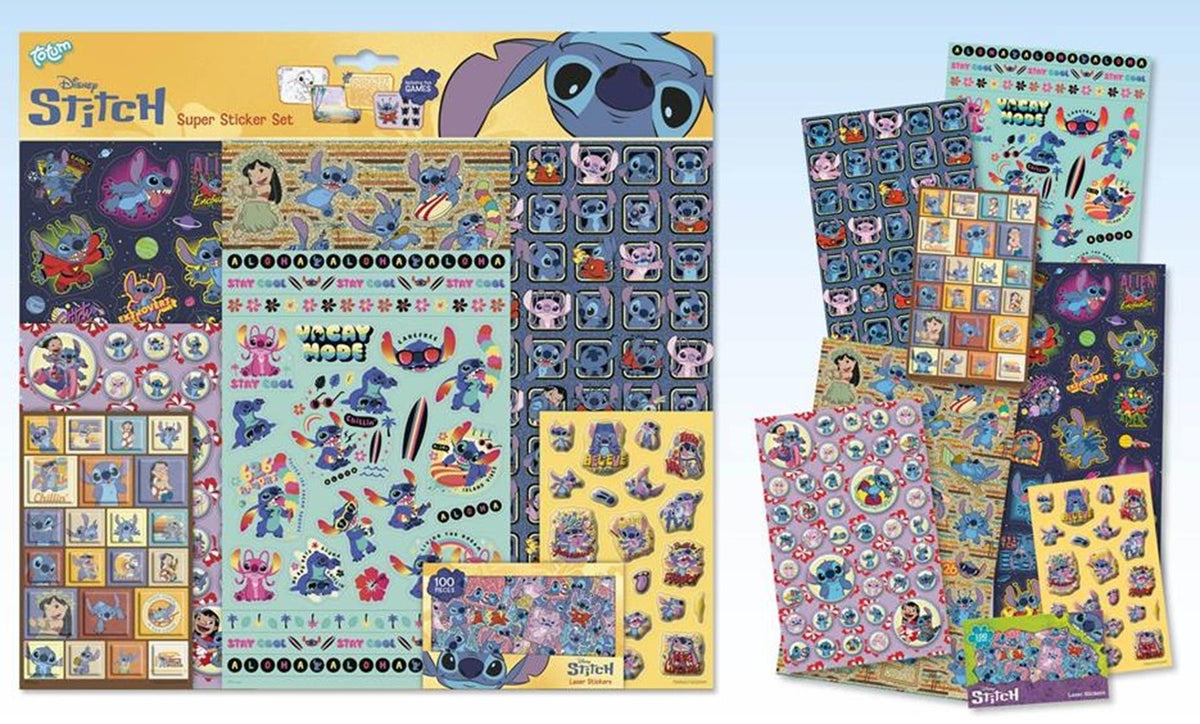 Totum Disney stitch - super klistermærke sæt