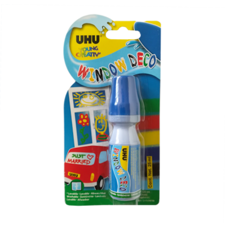 Uhu vensterstift blauw 25ml