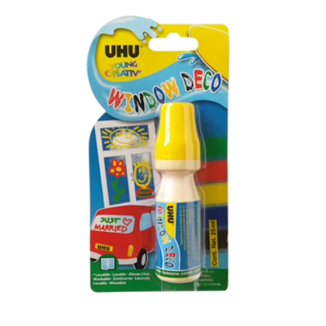 Uhu vensterstift geel 25ml