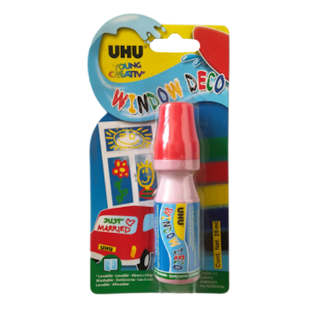 Uhu vensterstift rood 25ml