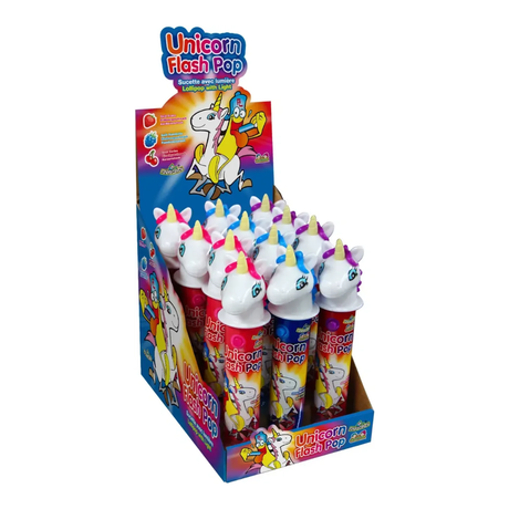 Sjov slik enhjørning flash pop (12x 12gr)