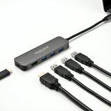 Imp usb c til c + a + hdmi hub - 5 porte