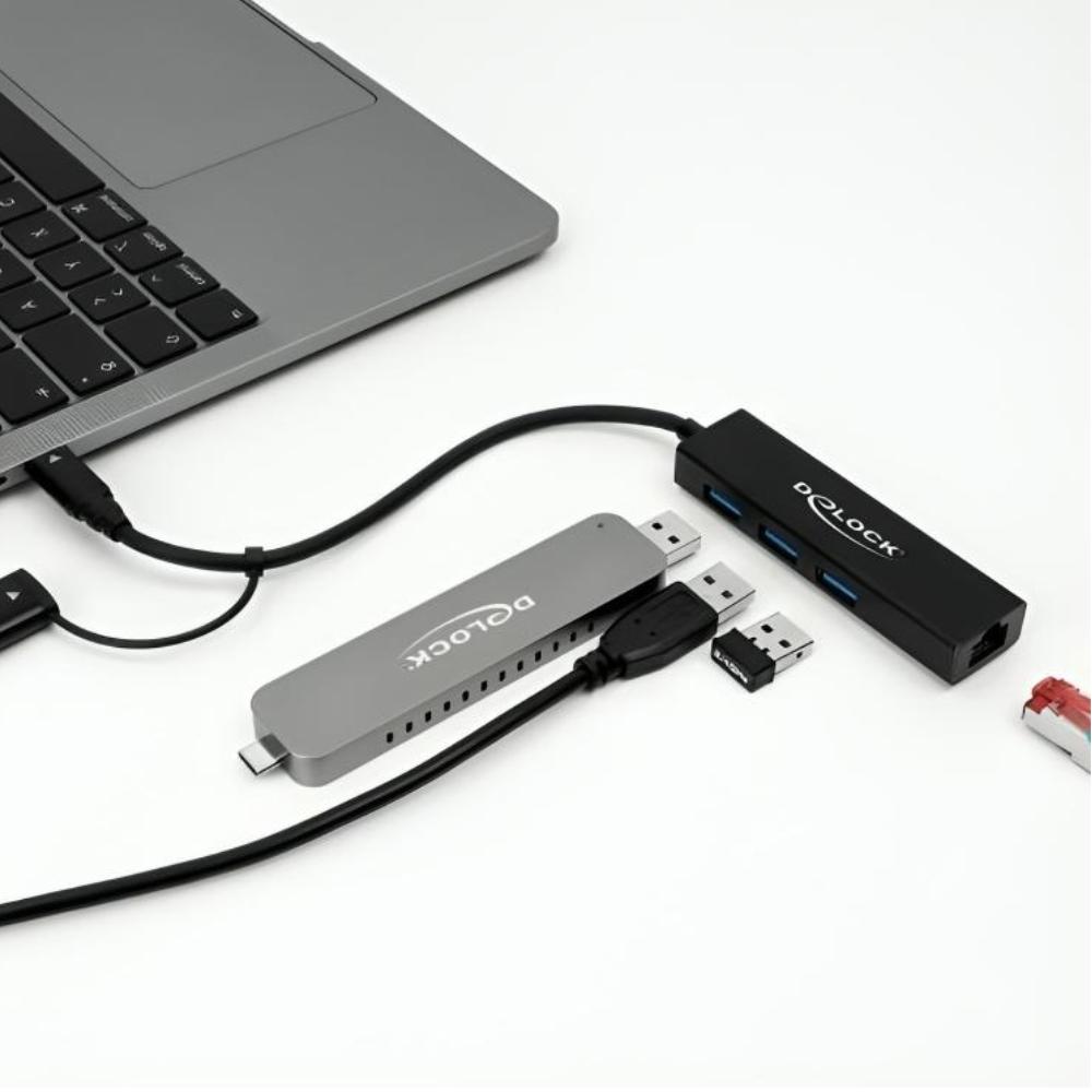 Abi USB C til A Hub - 4 porte