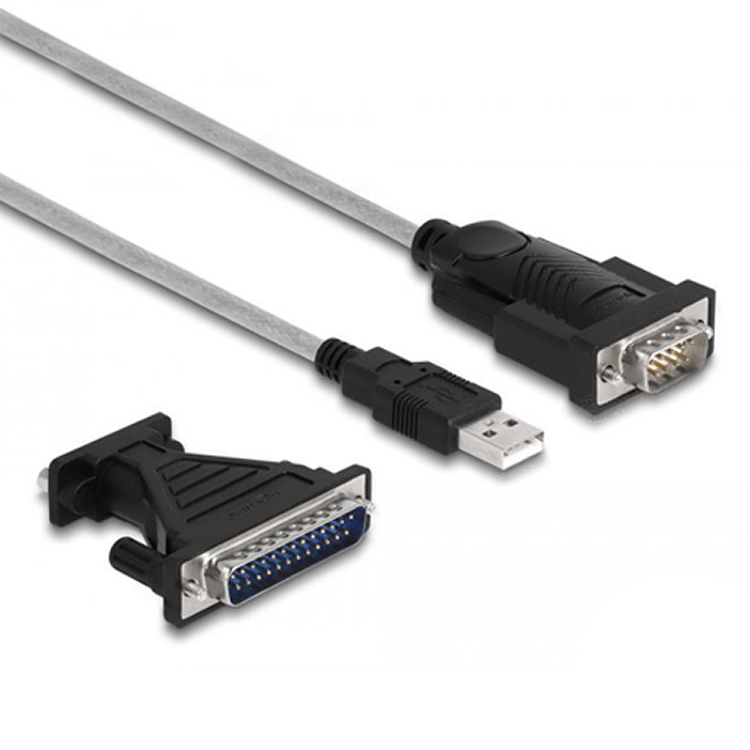Delock USB 2.0 til RS-232 D-Sub 9-adapter, 1,8 m.