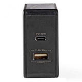Nedis USB C + A oplader