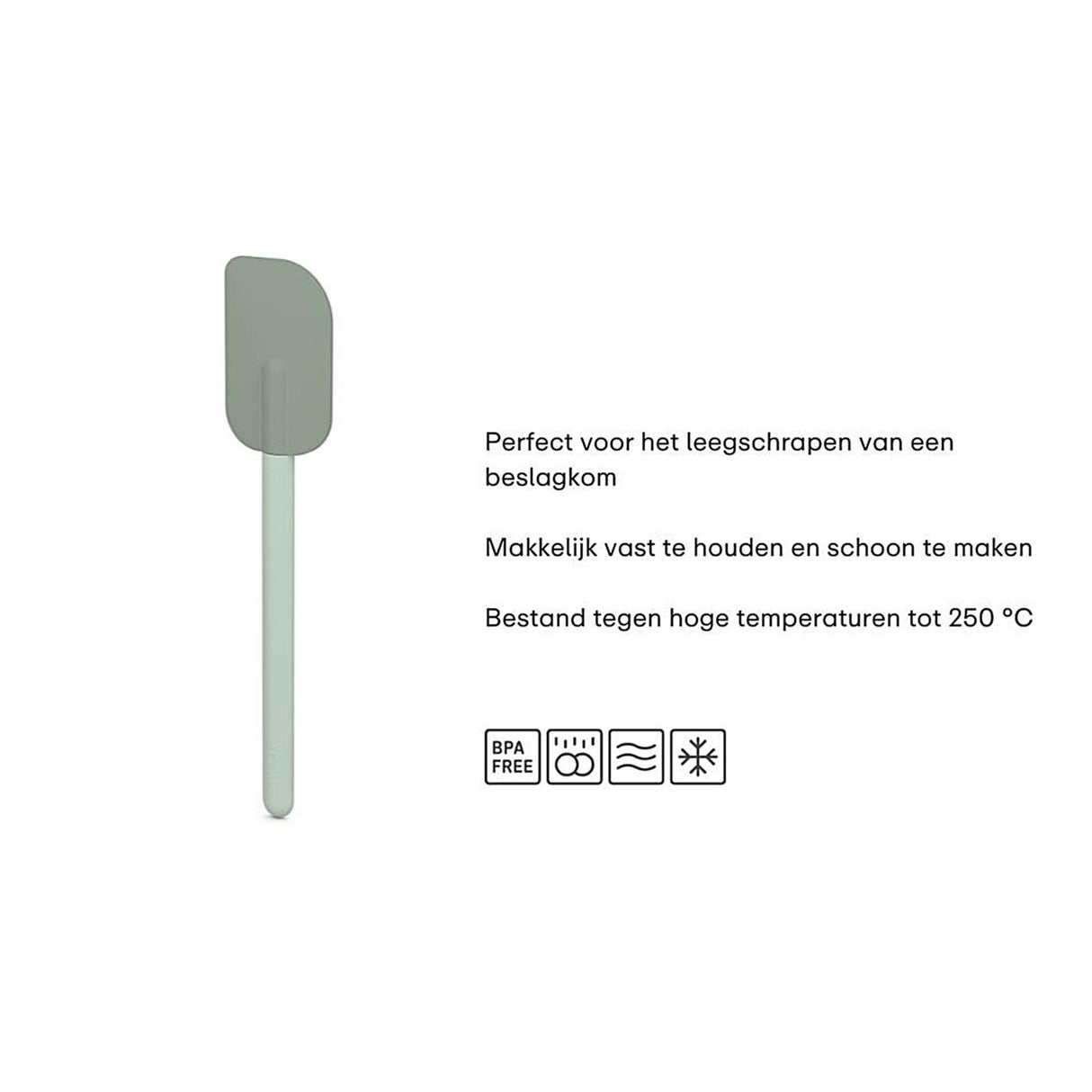 Mepal spatel small chef it - 20,5 cm - skraber skåle helt rene - varmebestandig silikone: op til 250°c - tåler mikroovn og opvaskemaskine - køkkenredskaber - nordisk salvie