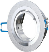 V-tac forsænket spotlight justerbar 50mm rund børstet aluminium 5013364