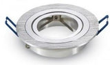 V-tac forsænket spotlight justerbar 50mm rund børstet aluminium 5013364