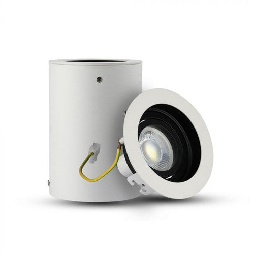 V-tac overflademonteret spotlight justerbar 50mm rund hvid=optimal - 5013450