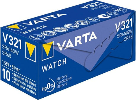 Varta 321 SR65 10 stk i æske