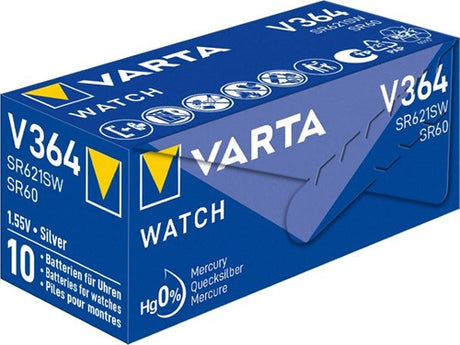Varta 364 SR60 10 stk i æske