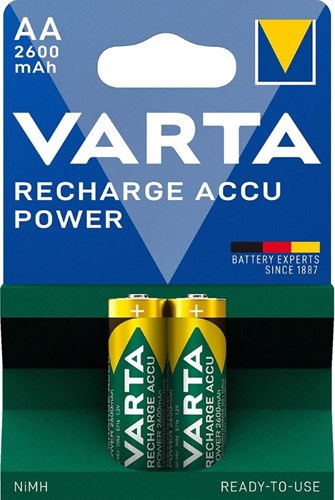 Varta aa batteri 2600ma blister 2 r2u
