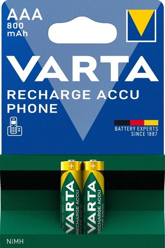 Varta aaa batteri 800ma blister 2 telefon