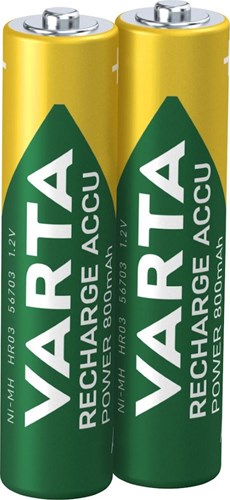Varta aaa batteri 800ma blister 2 r2u