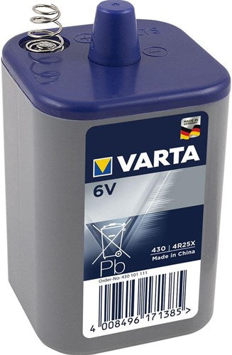 Varta blokbatteri 6v med fjedre 4r25x varta 3111602