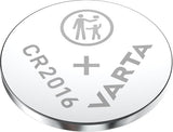 Varta cr2016 lithium knapcelle batteri 3v blister (2) - 3240352