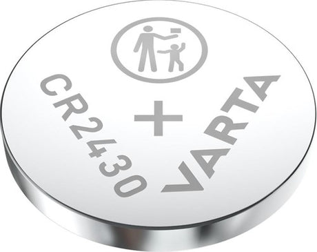 Varta lithium møntcellebatteri cr2430 | 3 v dc | 290 mah | 2 stk | sølv | 1 stk - 6430101402 6430101402