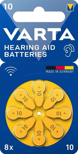Varta hørebatteri v10 blister(8) - 3221900