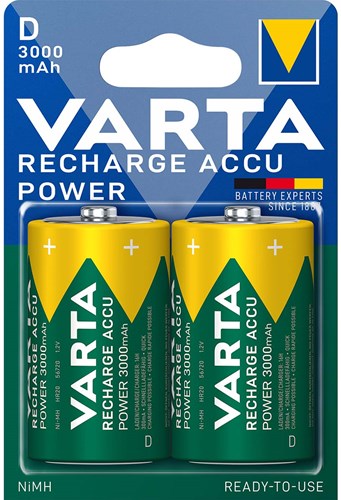 Varta d batteri 3000ma blister 2 r2u