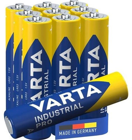 Varta industriel aaa r03 bakke 10 stk - 3015365