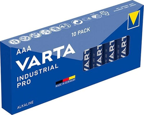 Varta industriel aaa r03 bakke 10 stk - 3015365